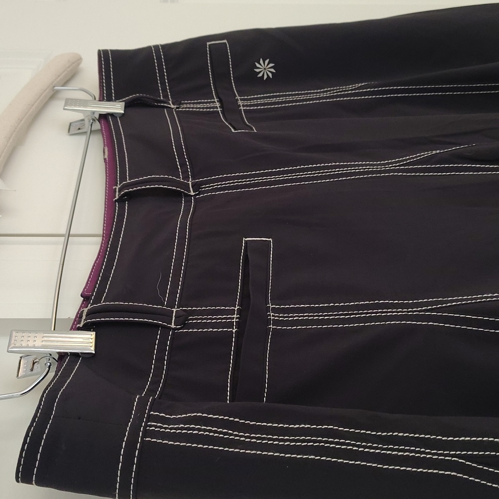 Athleta Whatever Black Pleated Skirt Skort Size 12 - Picture 10 of 16